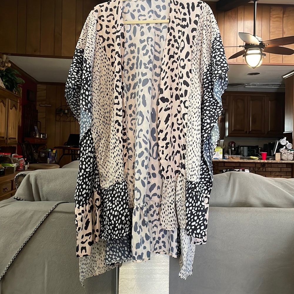 J. C. Fashion Lightweight Spring Coverup Jacket Size L